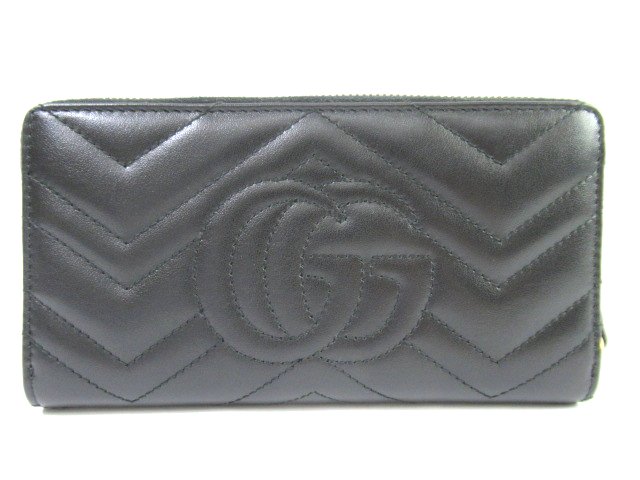 GUCCI グッチ サイフ・小物 長財布 GGマーモントジップアラウンド