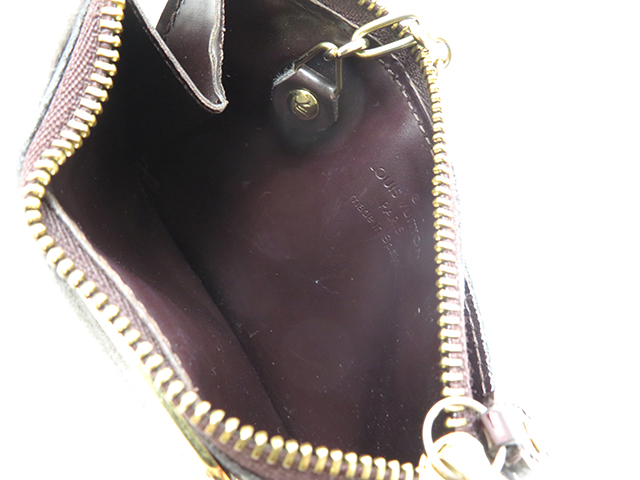 Louis Vuitton ルイ・ヴィトン ポシェット・クレ ヴェルニ アマラント