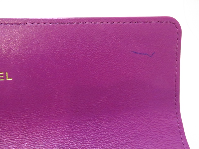 CHANEL シャネル 財布 シャネル19 ロングフラップウォレット パープル