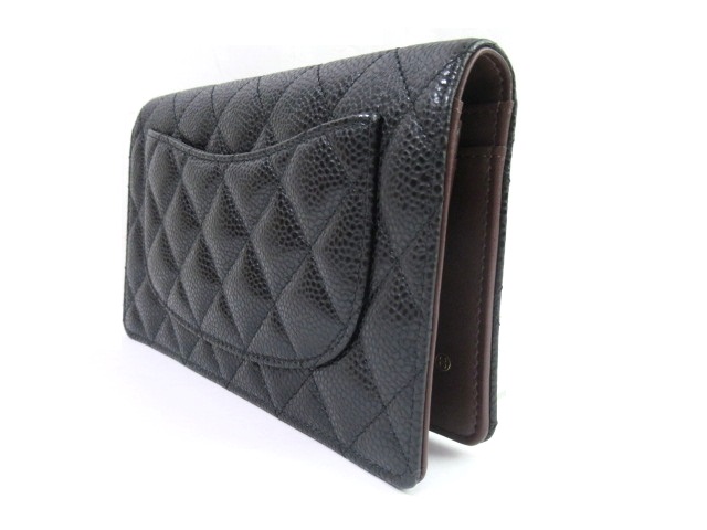 CHANEL　長財布　キャビアスキン　 　クラシック　　シャネル CHANEL シャネル サイフ・小物 クラシックロングフラップ