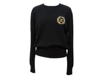 CHANEL　シャネル　ココマークビジューセーター　レディース42　ブラック　カシミヤ　P64669K60693　2148103797033　【432】