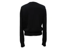 CHANEL　シャネル　ココマークビジューセーター　レディース42　ブラック　カシミヤ　P64669K60693　2148103797033　【432】