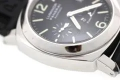 PANERAI パネライ 腕時計 2006年並行品 ルミノール パワーリザーブ PAM00090 ブラック文字盤 ステンレス／ラバーベルト 自動巻 【472】SJ