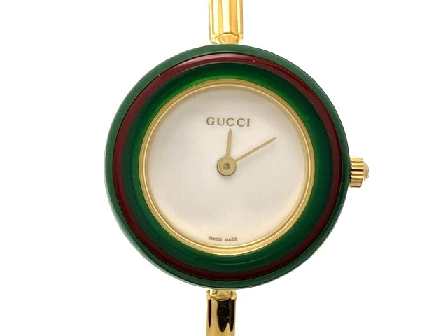 [鑑定済] GUCCI 時計 11/12 チェンジベゼル ゴールド 白文字盤 楽天市場】【送料無料】 グッチ 腕時計 ホワイト ゴールド 11/12