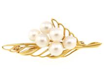 JEWELRY　ジュエリー　ブローチ兼ペンダントトップ　K18イエローゴールド/パール　約6.2g　2143300227789【207】
