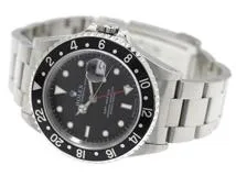 U番 ROLEX ロレックス 腕時計 GMTマスターI 16700 トリチウム ブラック文字盤 ステンレス 自動巻き【472】SJ