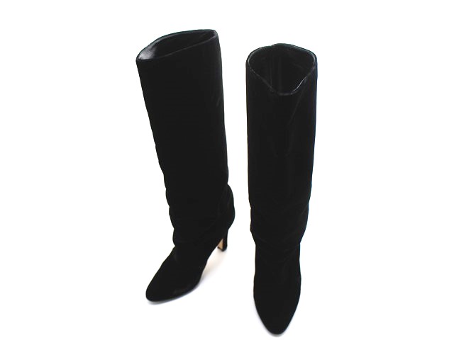 MANOLO BLANIK マノロブラニク ロングブーツ レディース36 ブラック
