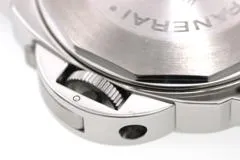 PANERAI パネライ 腕時計 2006年並行品 ルミノール パワーリザーブ PAM00090 ブラック文字盤 ステンレス／ラバーベルト 自動巻 【472】SJ