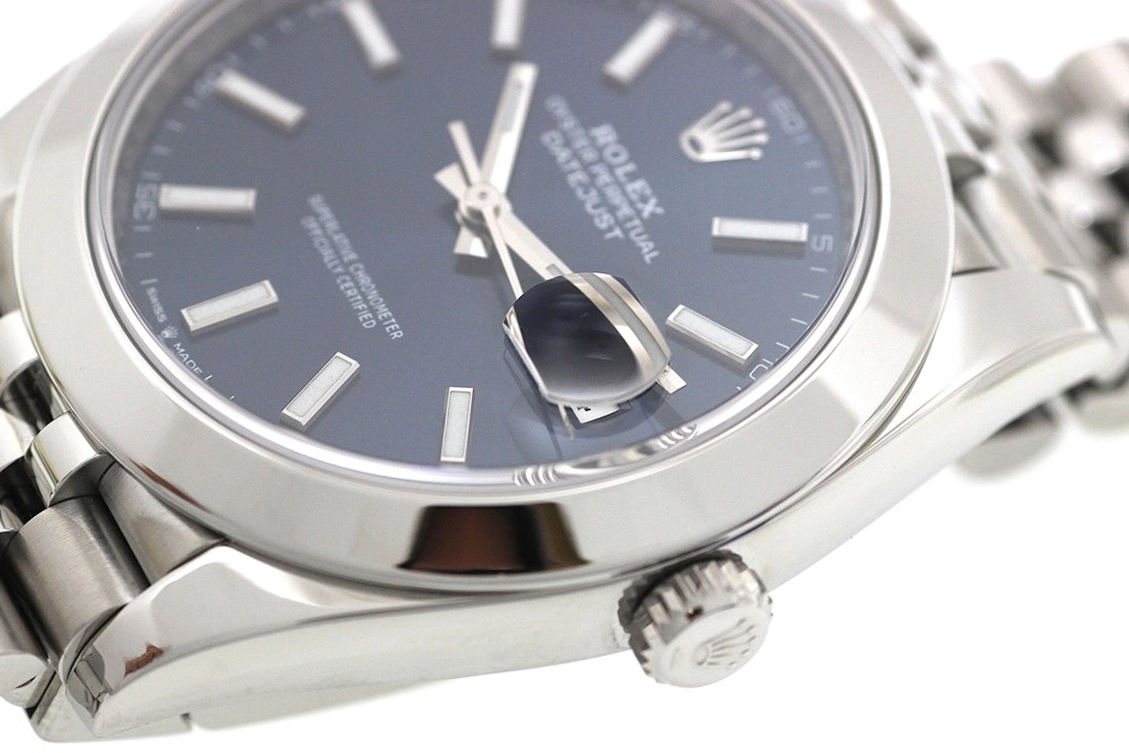 2019年5月正規品 ROLEX ロレックス 腕時計 デイトジャスト41 126300 ブライトブルー文字盤 ステンレス ジュビリー 自動巻【472】SJ