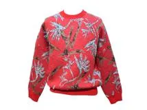 ジ*ん様 LOUIS VUITTON ロゴ入りセーター レッド LOUIS VUITTON ロゴ入りセーター レッド