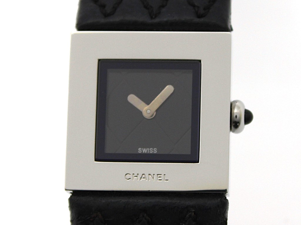 シャネル　マトラッセ　エナメルブラック　レディース腕時計 楽天市場】CHANEL シャネル マトラッセ SS エナメル革ベルト