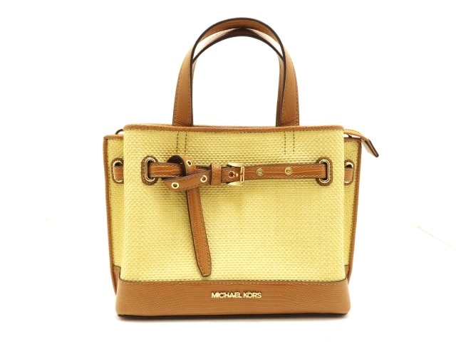 MICHAEL KORS マイケルコース EMILIA 2WAYバッグ ベージュ/ブラウン  