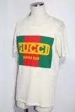 GUCCI グッチ 衣類 Tシャツ メンズS アイボリー イエロー コットン 