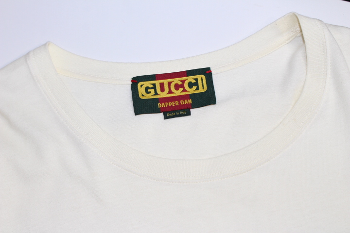 GUCCI　グッチ　衣類　Tシャツ　メンズS　アイボリー　イエロー　コットン　ダッパー・ダン　DAPPER DAN　2148103454028　 【200】