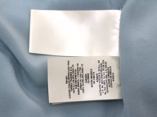 FENDI フェンディ 衣類 FFサテンクレープ スカート レディース38 ライトブルー シルク FQ7552AJ0ZF08S8 参考定価:￥280,500- (2143700195657) 【200】