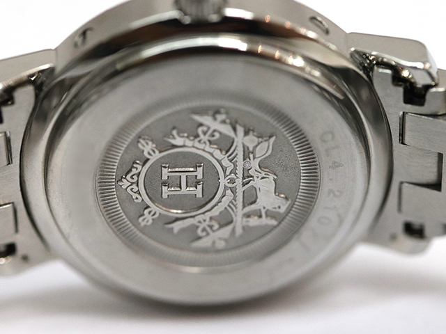 HERMES エルメス クリッパー 腕時計 ブルー文字盤 クオーツ