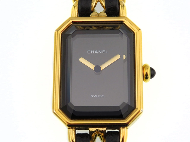 CHANEL シャネル プルミエールM H0001 ブラック文字盤 ゴールド