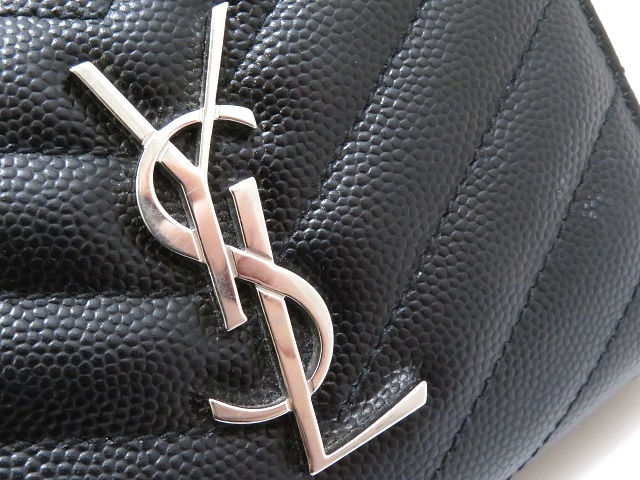 新品未使用✨ サンローラン リヴゴーシュ コンパクトジップウォレット ブラック SAINT LAURENT [正規ラッピング済] Saint Laurent サンローラン