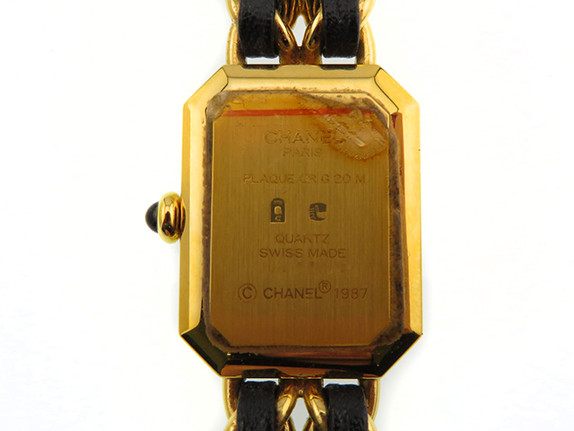 CHANEL シャネル プルミエールM H0001 ブラック文字盤 ゴールド