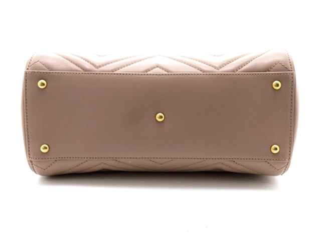 GUCCI グッチ バッグ GGマーモント 448054 キルティング2wayハンドバッグ ピンクベージュ 2148103638862 【472】