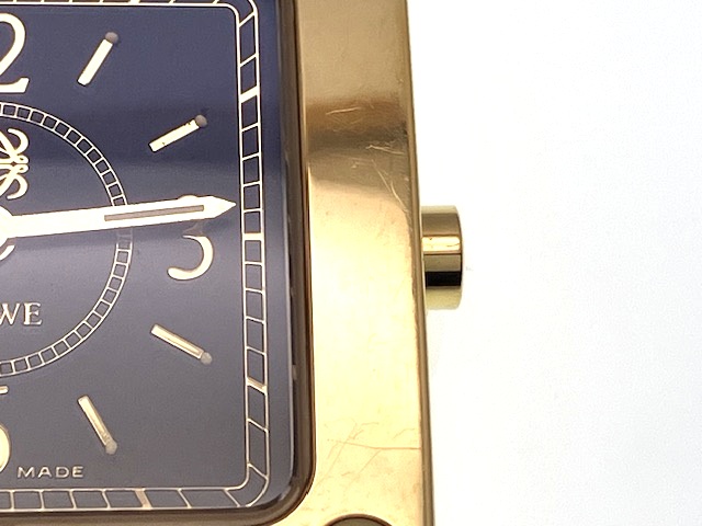 160 LOEWE ロエベ　マドリード　1846 ラウンド　デイト　腕時計 LOEWE 150周年記念 ロエベ スクエア 1846-1996 ユニセックス