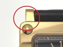 現状販売品 LOEWE ロエベ 腕時計 150周記念限定 1846-1996 ブラック文字盤  GP/革 クオーツ 社外ムーブメント【472】MN