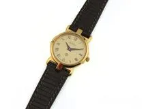 GUCCI グッチ 3400L ゴールド文字盤 ゴールドメッキGP/革