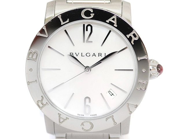 ブルガリ BVLGARI ブルガリブルガリ ホワイトシェル BBL37S(102030) ホワイトシェル ステンレススチール 自動巻き メンズ 腕時計