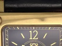 現状販売品 LOEWE ロエベ 腕時計 150周記念限定 1846-1996 ブラック文字盤  GP/革 クオーツ 社外ムーブメント【472】MN