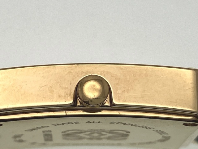 現状販売品 LOEWE ロエベ 腕時計 150周記念限定 1846-1996 ブラック文字盤  GP/革 クオーツ 社外ムーブメント【472】MN