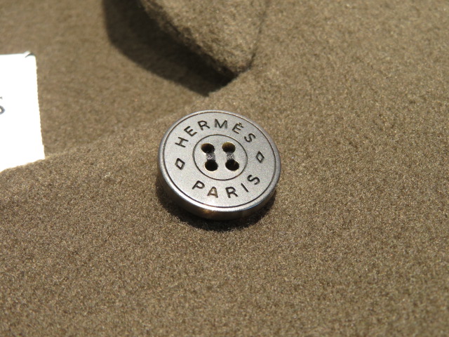 HERMES エルメス ロングコート レディース36 ダークブラウン カシミヤ