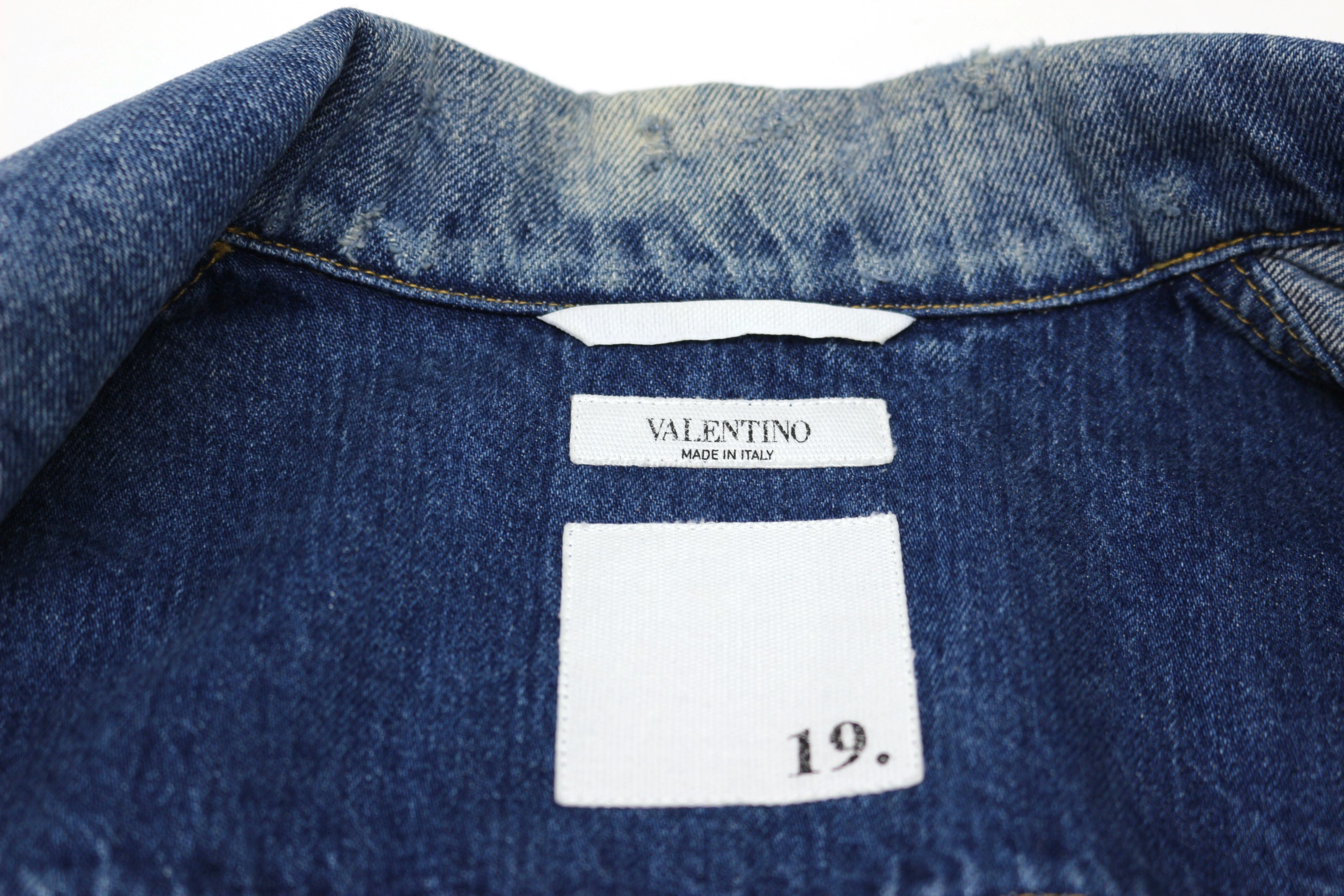 VALENTINO バレンチノ デニムジャケット メンズ44 ブルー コットン MV0DC90J48G （2143200539470）【200】  の購入なら「質」の大黒屋（公式）