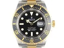 2024年1月国際保証書有　ROLEX　ロレックス　時計　シードゥエラー　126603　ブラック文字盤　YG/SS　自動巻き　メンズ　M