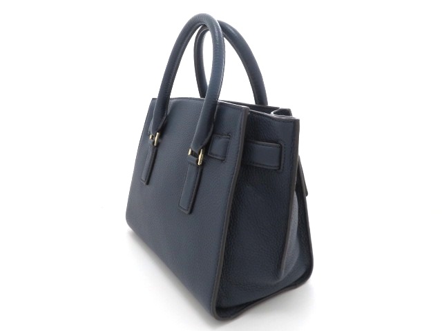 マイケルコース Michael Kors ショルダーバッグ レザー ネイビー
