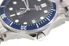 OMEGA オメガ 腕時計 2008年並行品 シーマスター ダイバー300m 2220.80.00 ブルー文字盤 ステンレス 自動巻き【472】SJ