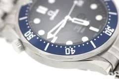 OMEGA オメガ 腕時計 2008年並行品 シーマスター ダイバー300m 2220.80.00 ブルー文字盤 ステンレス 自動巻き【472】SJ