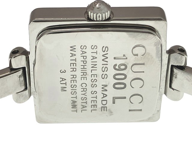 GUCCI グッチ 腕時計 1900L ステンレススチール ピンクシェル