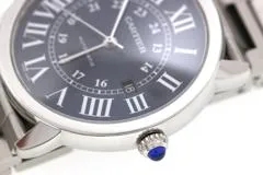 Cartier カルティエ 2019年並行品 腕時計 ロンドソロ ドゥ カルティエ XL WSRN0023 ブルーローマン文字盤 ステンレス 自動巻【472】SJ