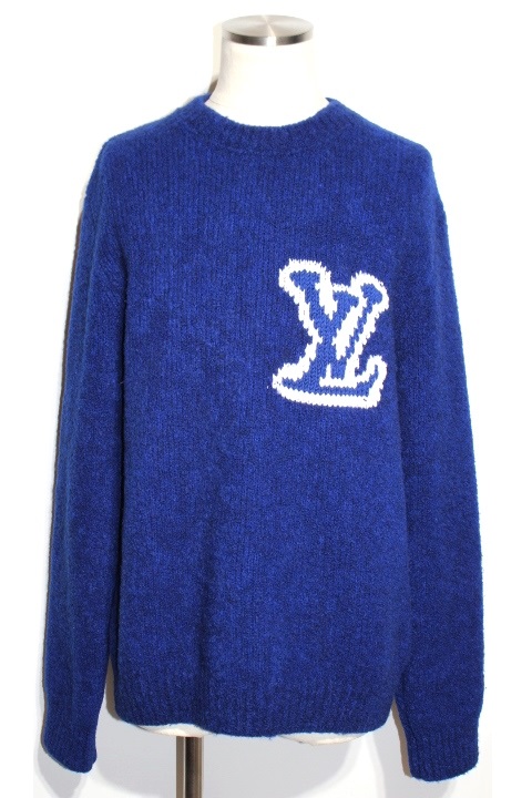 LOUIS VUITTON インタルシアロゴクルーネックセーター【XSサイズ】 カーディガン で公式に取扱