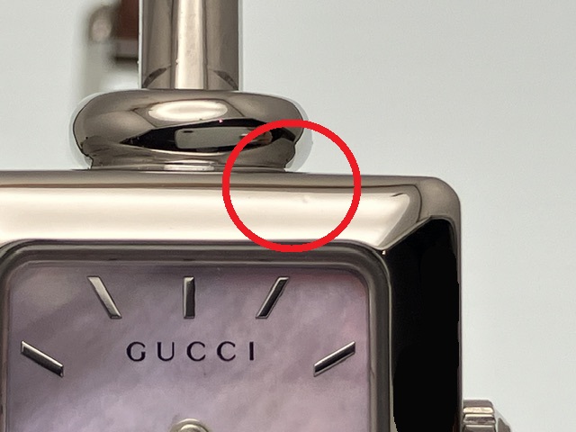 GUCCI グッチ 腕時計 1900L ステンレススチール ピンクシェル