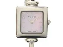 GUCCI グッチ 腕時計 1900L ステンレススチール ピンクシェル