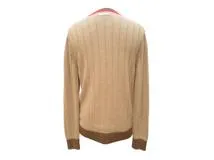 GUCCI グッチ ウェブリブニット メンズXS ブラウン キャメル
