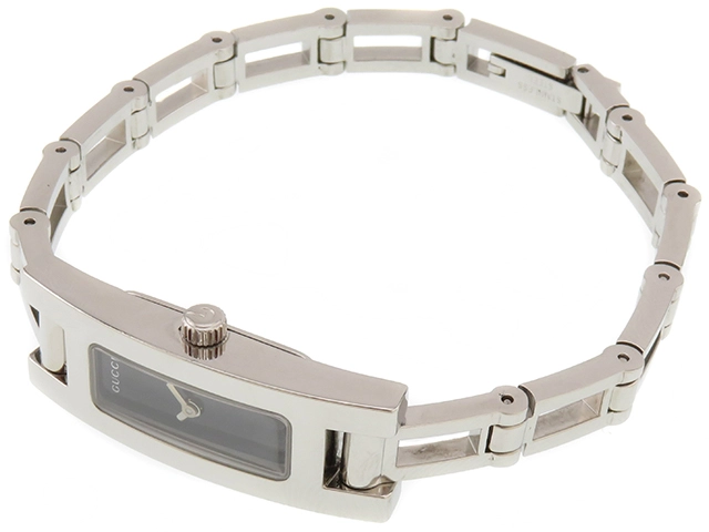 GUCCI　グッチ　3900L　ステンレススチール　ブラック文字盤　クオーツ　レディース時計　2148103912443【207】