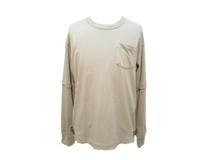 sacai　サカイ　ロングTシャツ　メンズ1　カーキ　コットン　23-03060M　2148103801761　【432】