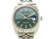 【2022年10月 ギャラ】ROLEX ロレックス 腕時計 デイトジャスト41 126334 グリーン文字盤 ジュビリーブレスレット ホワイトゴールド(K18) ステンレススチール 男性用 自動巻き 2143000709547【430】