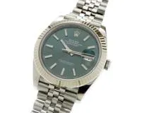 【2022年10月 ギャラ】ROLEX ロレックス 腕時計 デイトジャスト41 126334 グリーン文字盤 ジュビリーブレスレット ホワイトゴールド(K18) ステンレススチール 男性用 自動巻き 2143000709547【430】