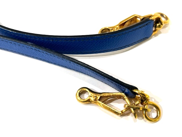 HERMES エルメス ボリード37 ブルーフランス クシュベル ○T HERMES エルメス ボリード37 ブルーフランス クシュベル ○T