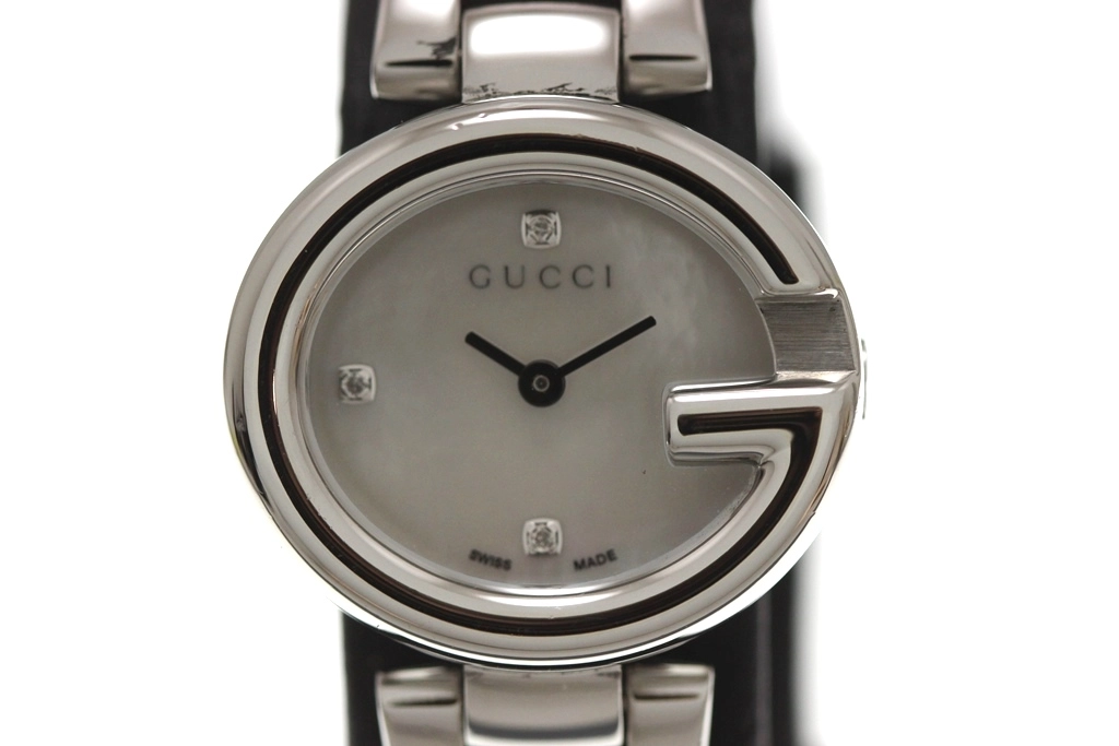 GUCCI グッチ レディース クオーツ Gバルーン 134.5 YA134504 ホワイト ...