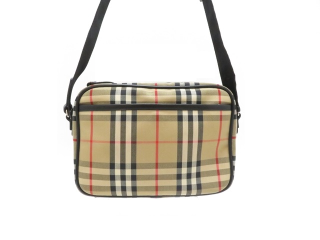 Burberry バーバリー チェック柄ショルダーバッグ ベージュ