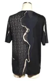 FENDI フェンディ Tシャツ メンズS ブラック コットン FY0936AIFZ （2143200546225）【200】